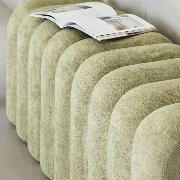 Banc, bout de lit contemporain tissu ITO