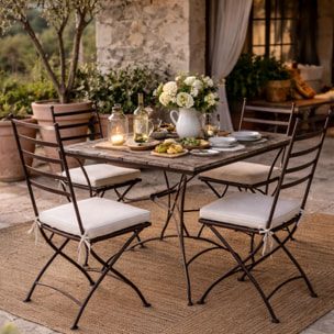 Galette de chaise extérieur haute résistance FERRET - Naturel