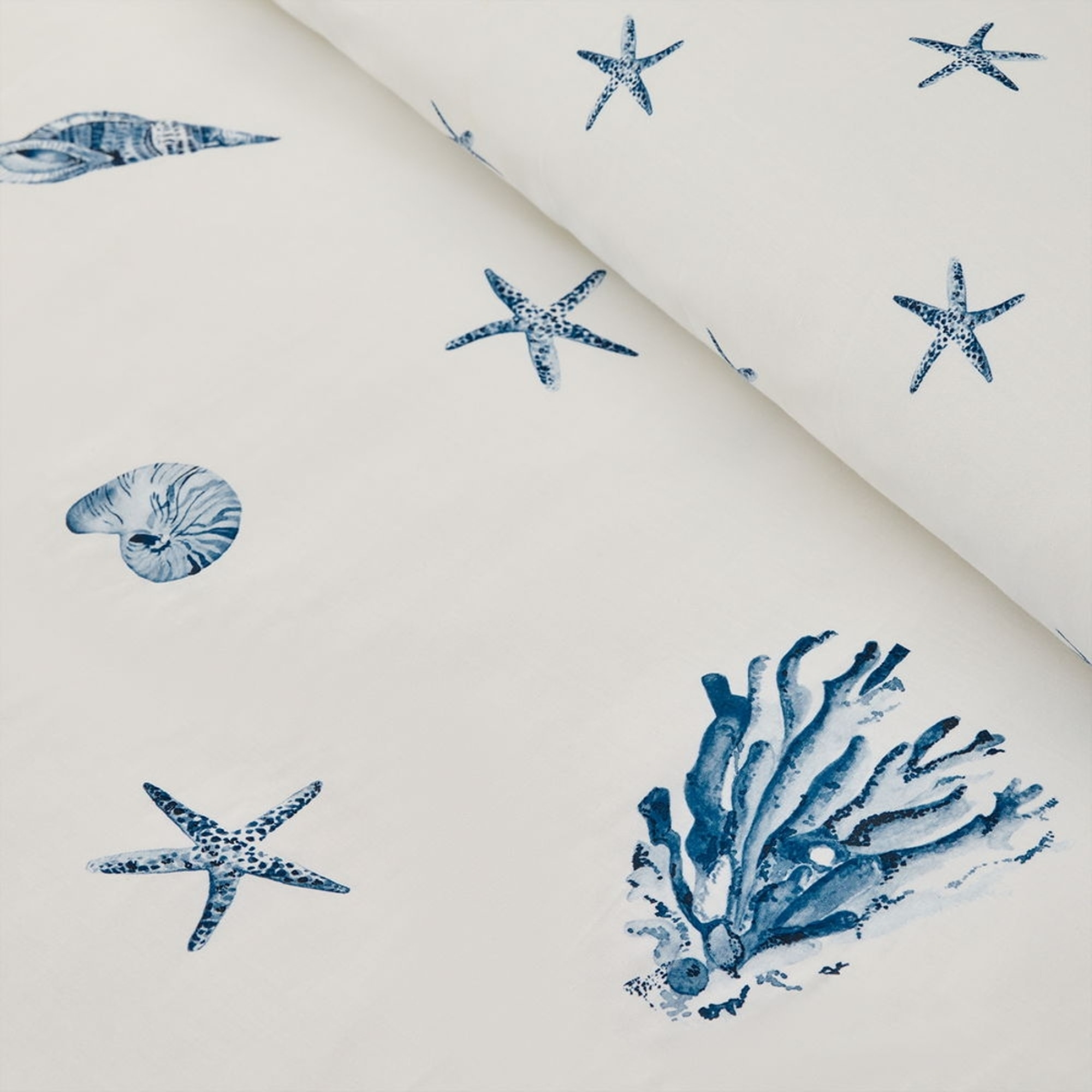 Funda nórdica de algodón percal 180 hilos marinero Crea color azul 100% Algodón percal
