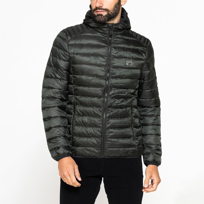 PIUMINO ULTRALEGGERO IN RIPSTOP CON CAPPUCCIO