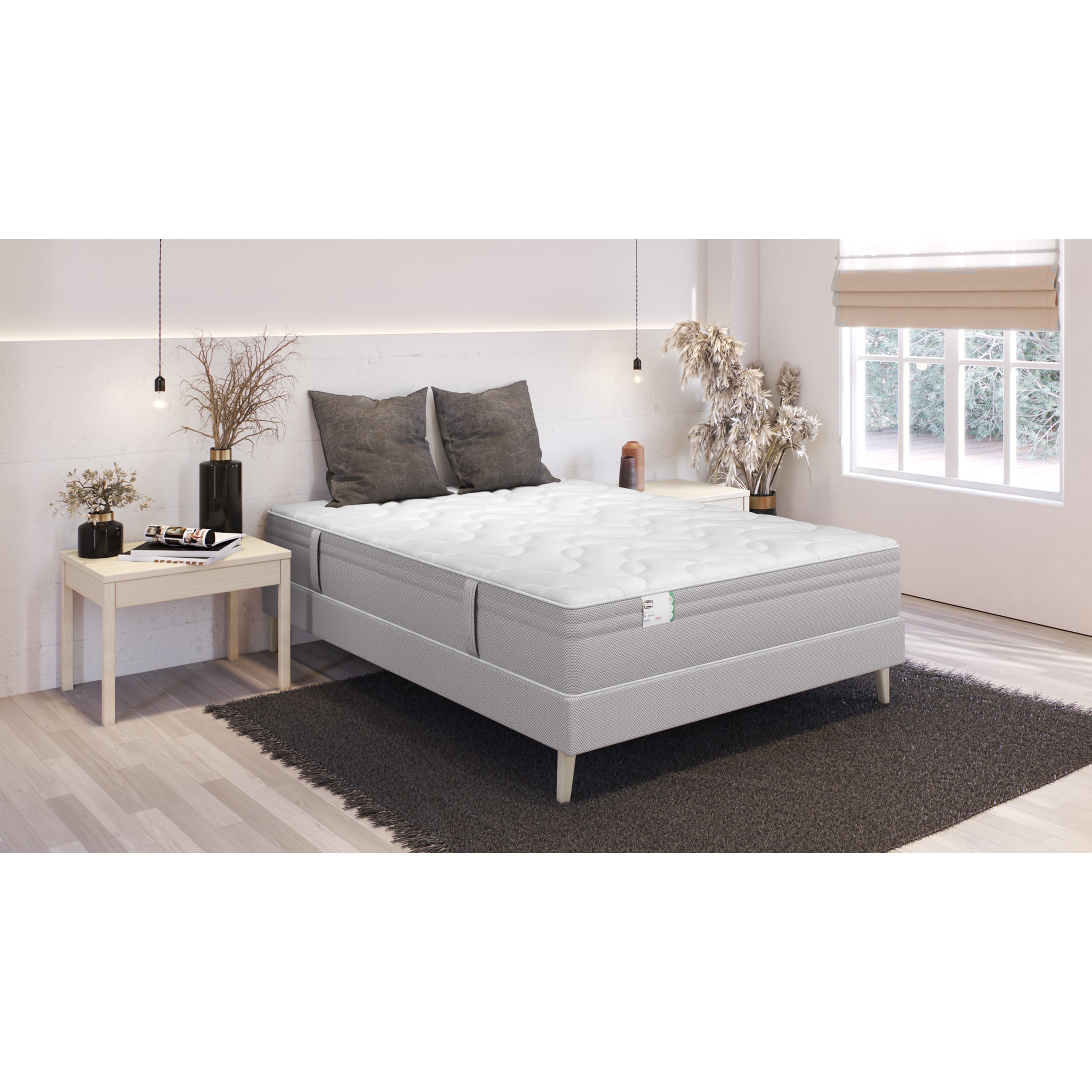 Matelas L INDISPENSABLE, ressorts ensachés, ferme, H26
