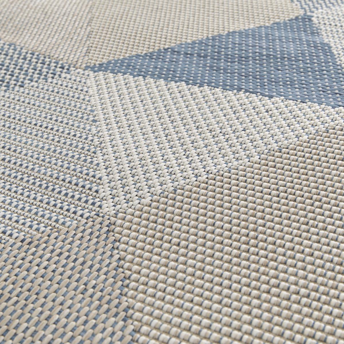 Tapis extérieur tissé kilim rectangle LENA