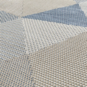 Tapis extérieur tissé kilim rectangle LENA