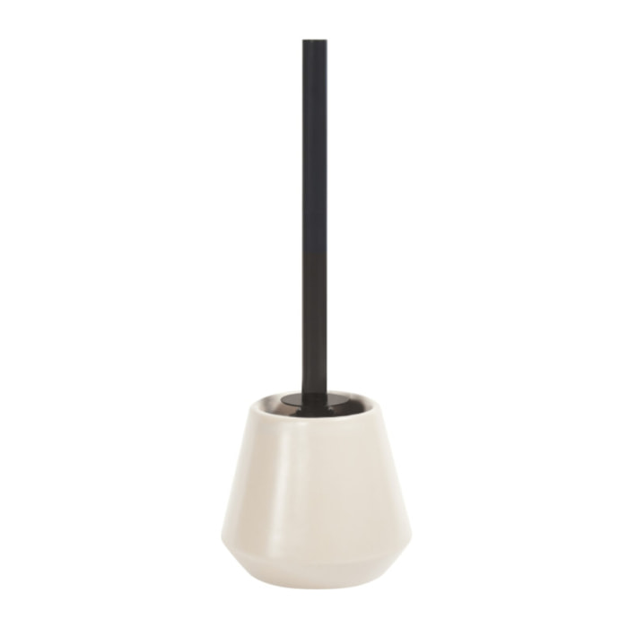 BROSSE WC JOSHUA ECRU AVEC MANCHE NOIRE