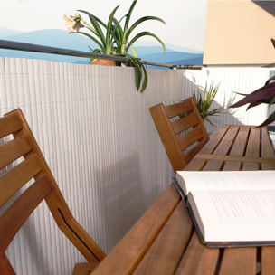 Cañizo Pvc Elegance Recycane Doble Cara 30mm Blanco