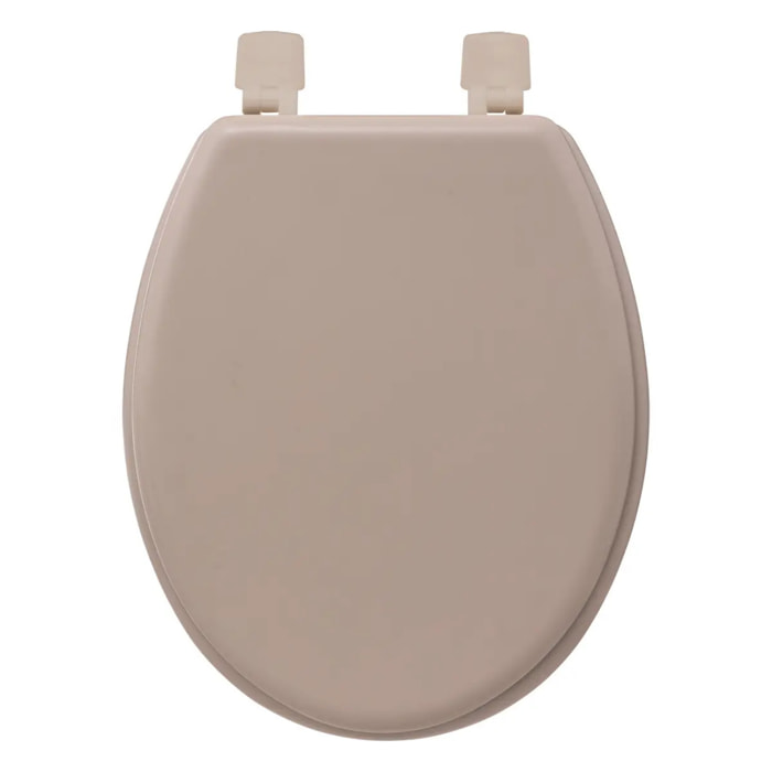 Abattant WC taupe en bois