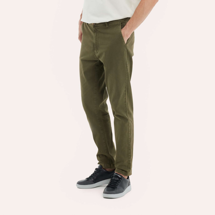 Pantalón chino Loop MUNICH lifesyle hombre de algodón-spandex khaki