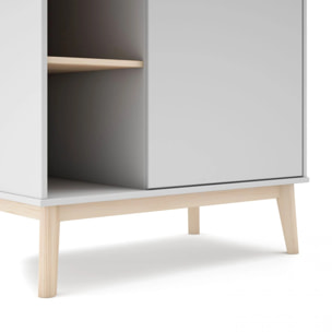 Armario juvenil Misty Breeze Blanco - Oak Soft