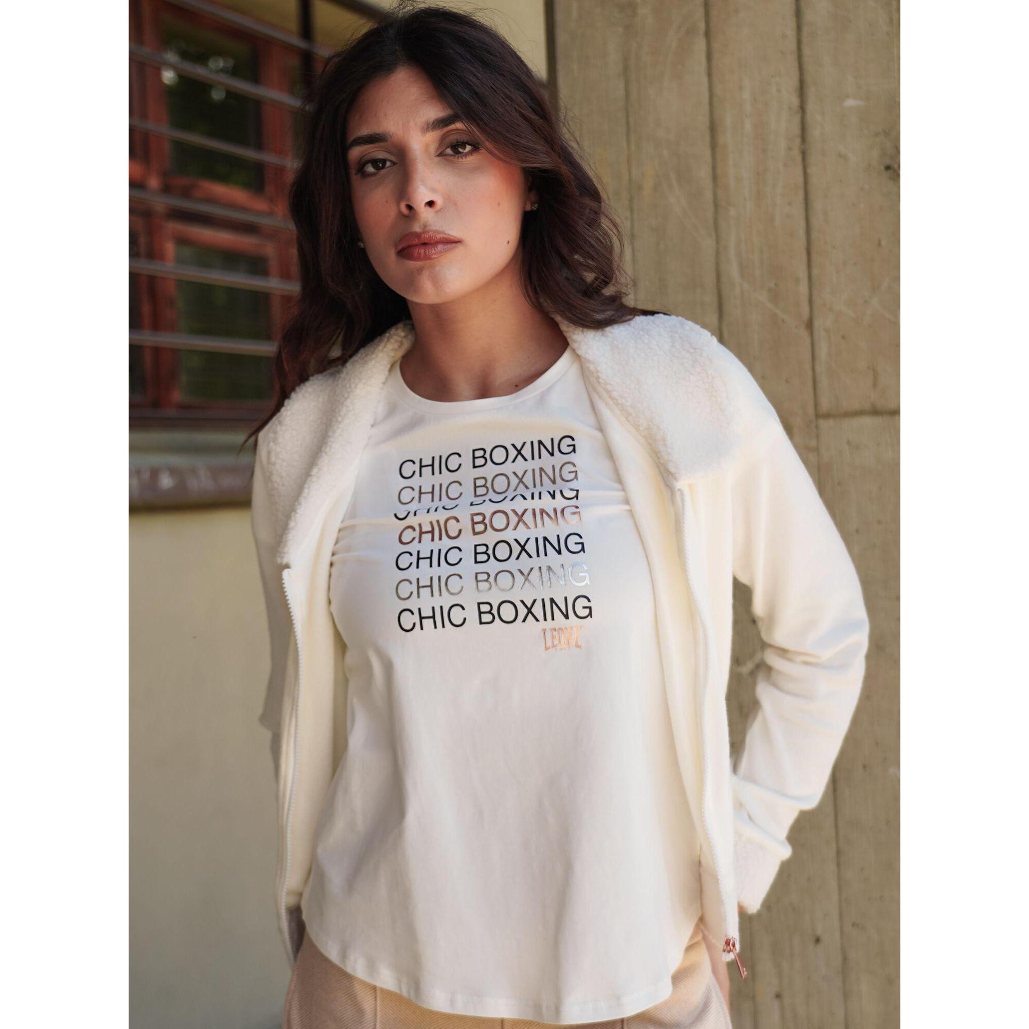 T-shirt Leone donna con maniche corte Winter Chic Boxing