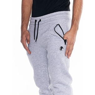 Pantalón polar hombre con elástico Soft Basic icono león