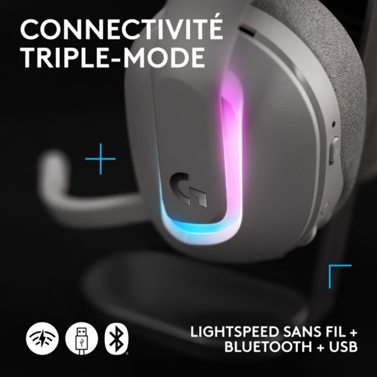 Casque gamer LOGITECH G522 LIGHTSPEED Blanc