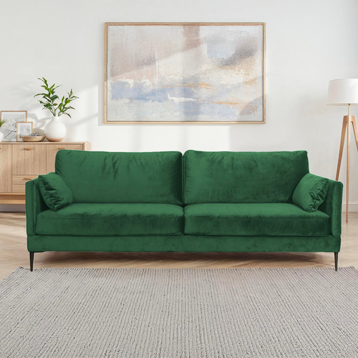 Canapé Velours droit Splendido - 3 Places