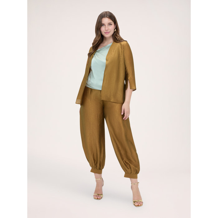 Fiorella Rubino - Pantaloni Balloon all'arabesca - Oro