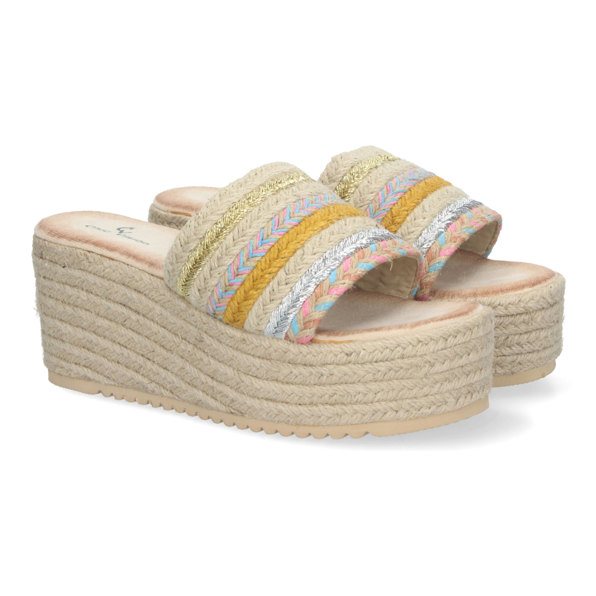 Sandalias de Plataforma de Yute para Mujer