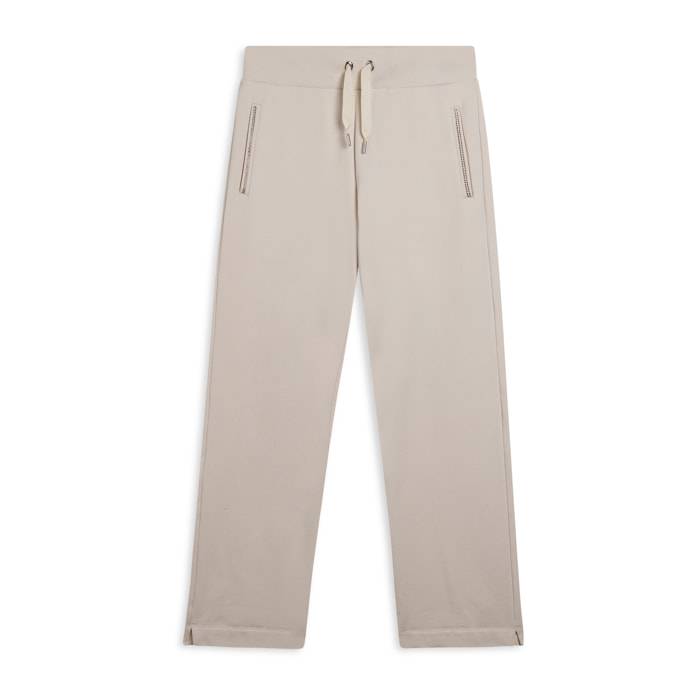 Pantaloni sportivi con gamba dritta e dettagli luminosi