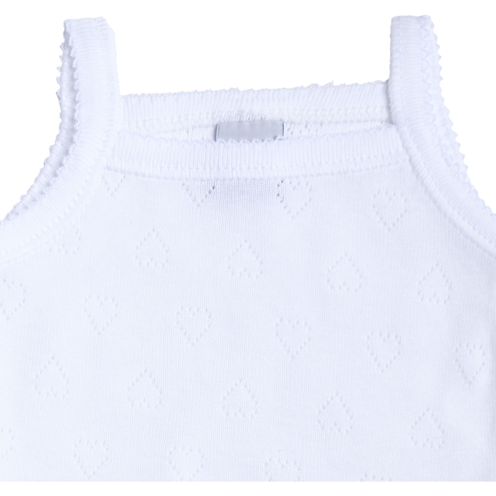 Body bebé tirantes finos calado corazón