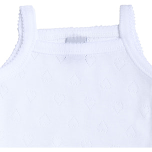 Body bebé tirantes finos calado corazón