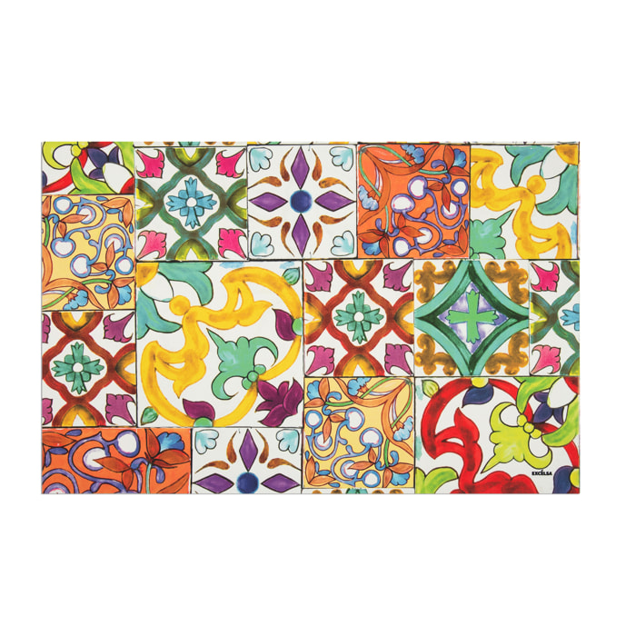 Tappeto da Bagno Soft Excelsa- Lisbona, Gomma Multicolore