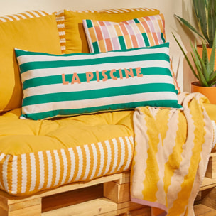 Coussin de sol d'extérieur Poolside 40x60x15cm jaune