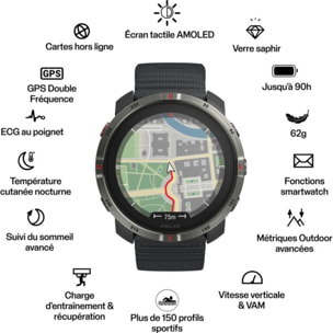 Montre sport POLAR Grit X2 Noir S-L
