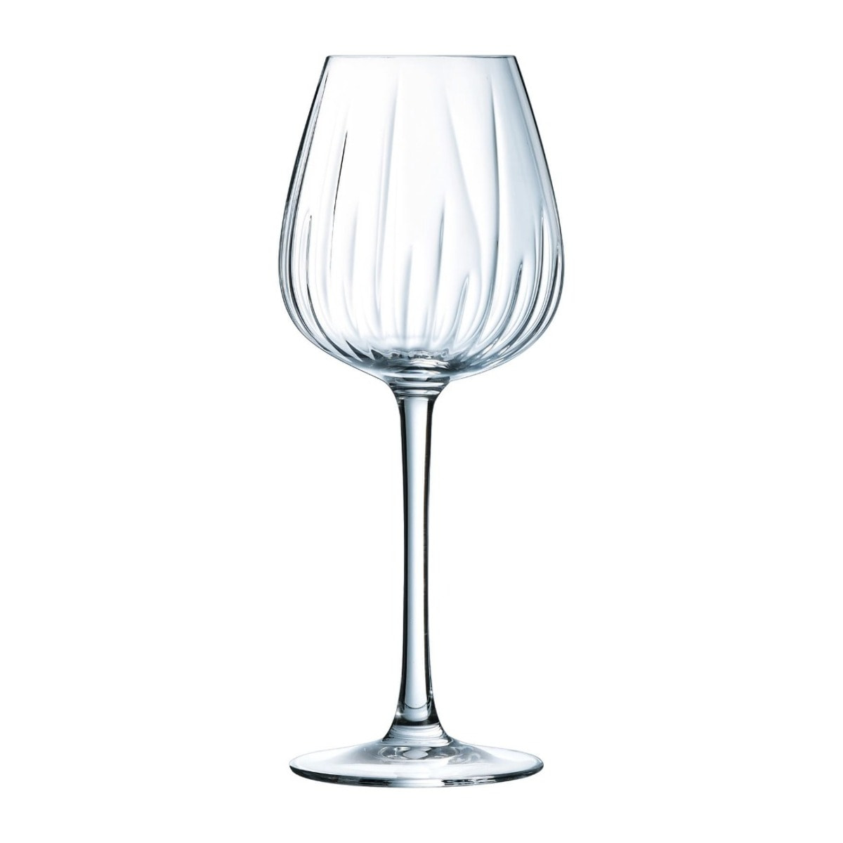 8 verres à pied en verre 35 cl Swirly - Cristal d'Arques