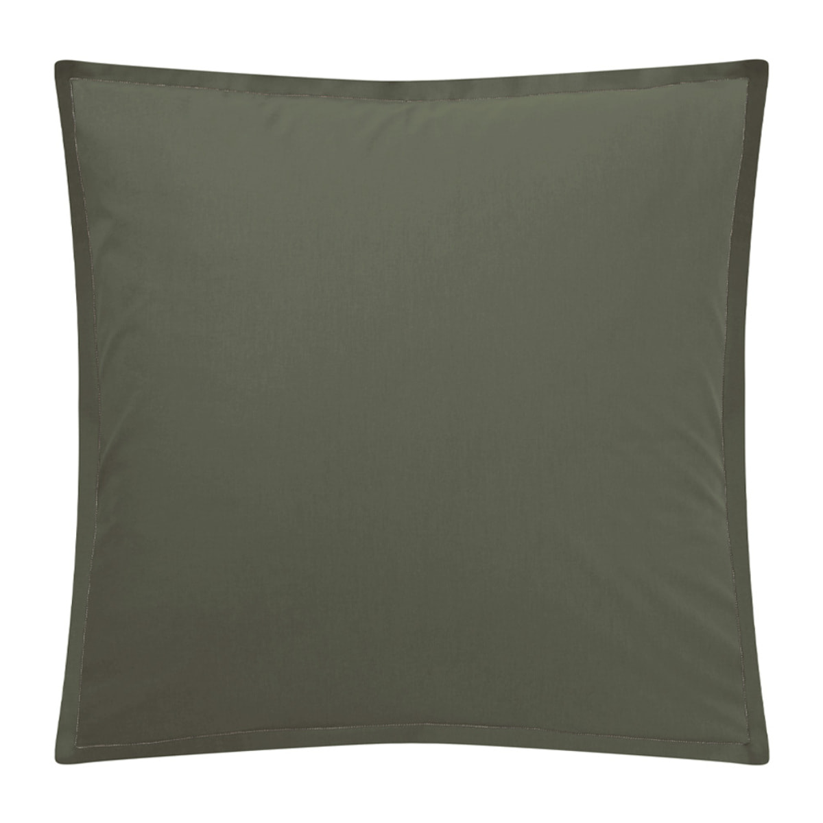 Taie d'oreiller unie en coton, Made in France, TOUT DOUX , Vert Palme
