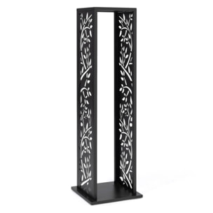Range bûches vertical ajouré avec motifs 112 cm