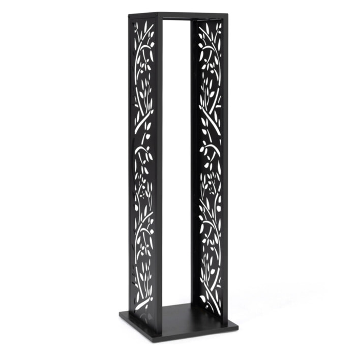 Range bûches vertical ajouré avec motifs 112 cm