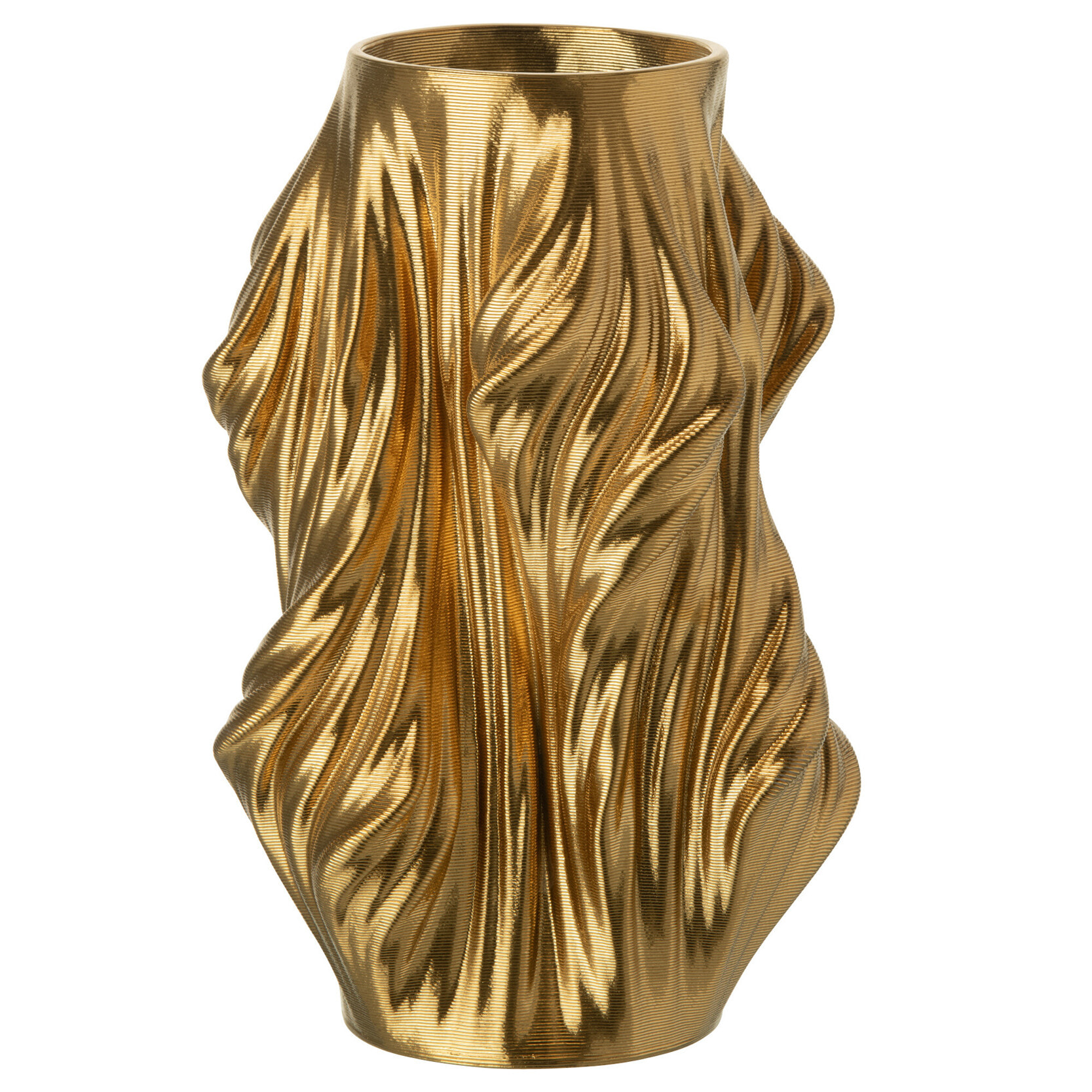 J-Line vase  3D Irréguler - porcelaine - blanc - small - Ø 18 cm