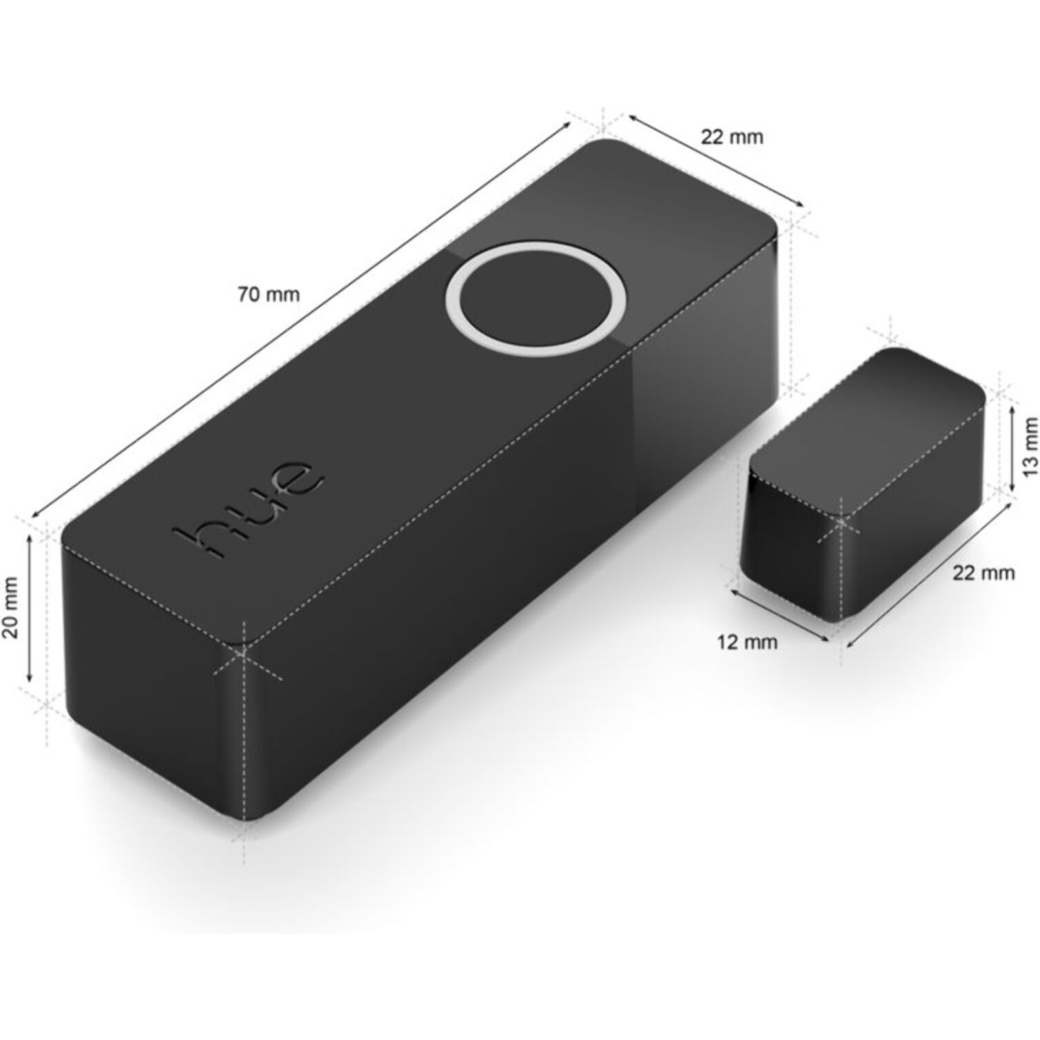 Détecteur d'ouverture PHILIPS HUE SECURE pack de 2 - Noir