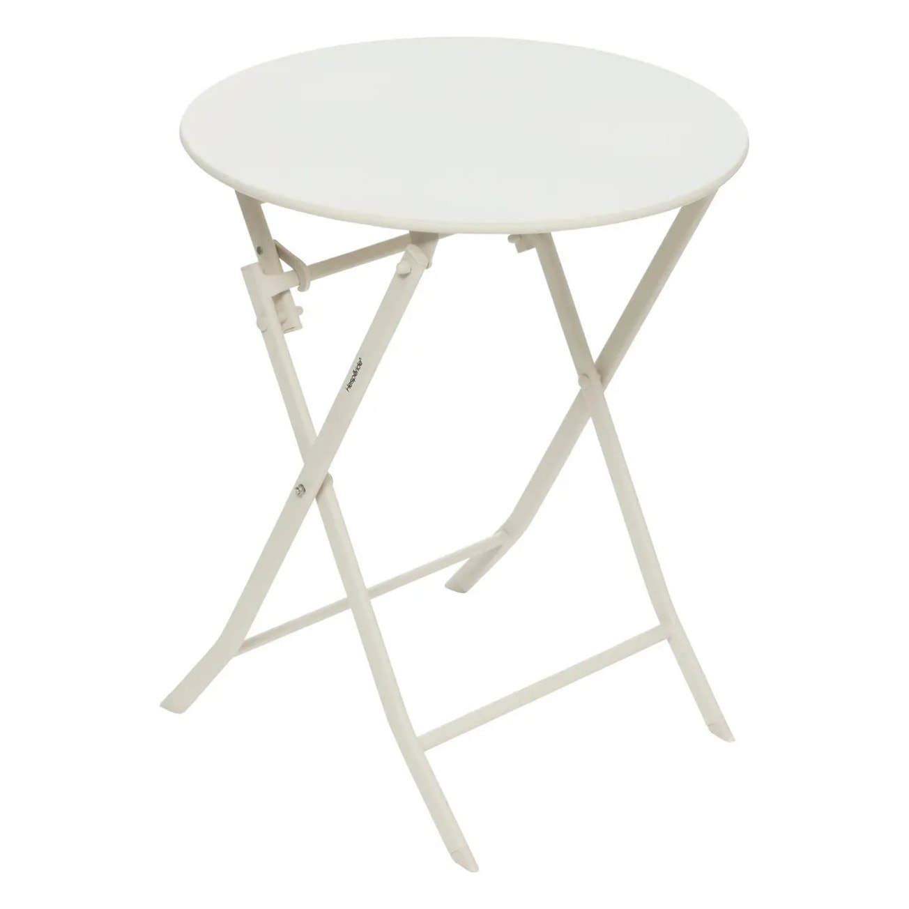 Table de jardin pliante ronde "Greensboro" argile 2 places