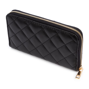 Andali cartera mujer. Piel auténtica acabado Sauvage acolchado.