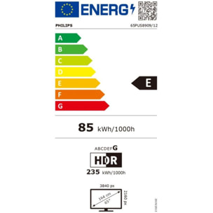 TV LED PHILIPS 65PUS8909 The One Ambilight 144Hz 2024