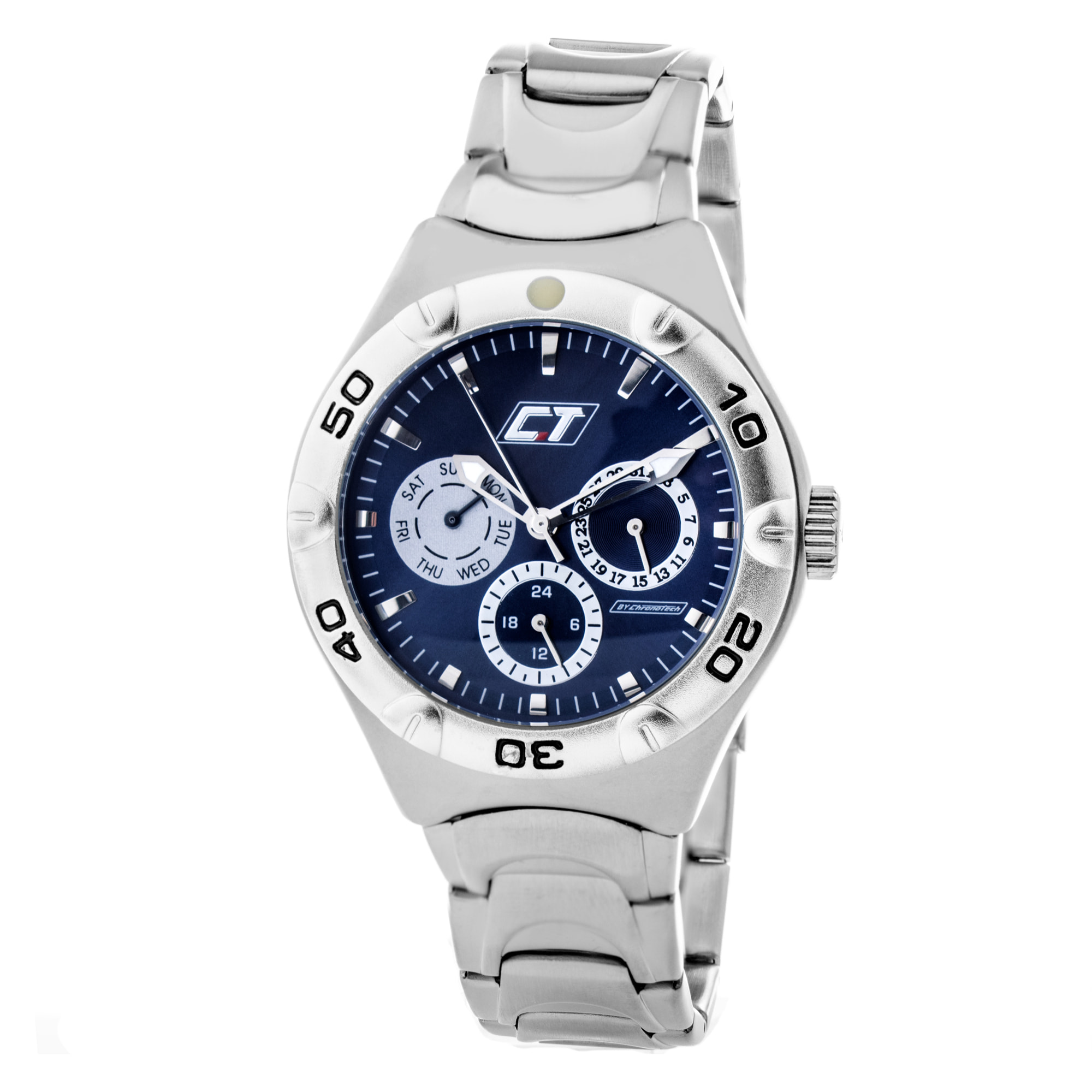 Reloj Chronotech CC7051M-03M Unisex Analogico Cuarzo con Correa de Acero