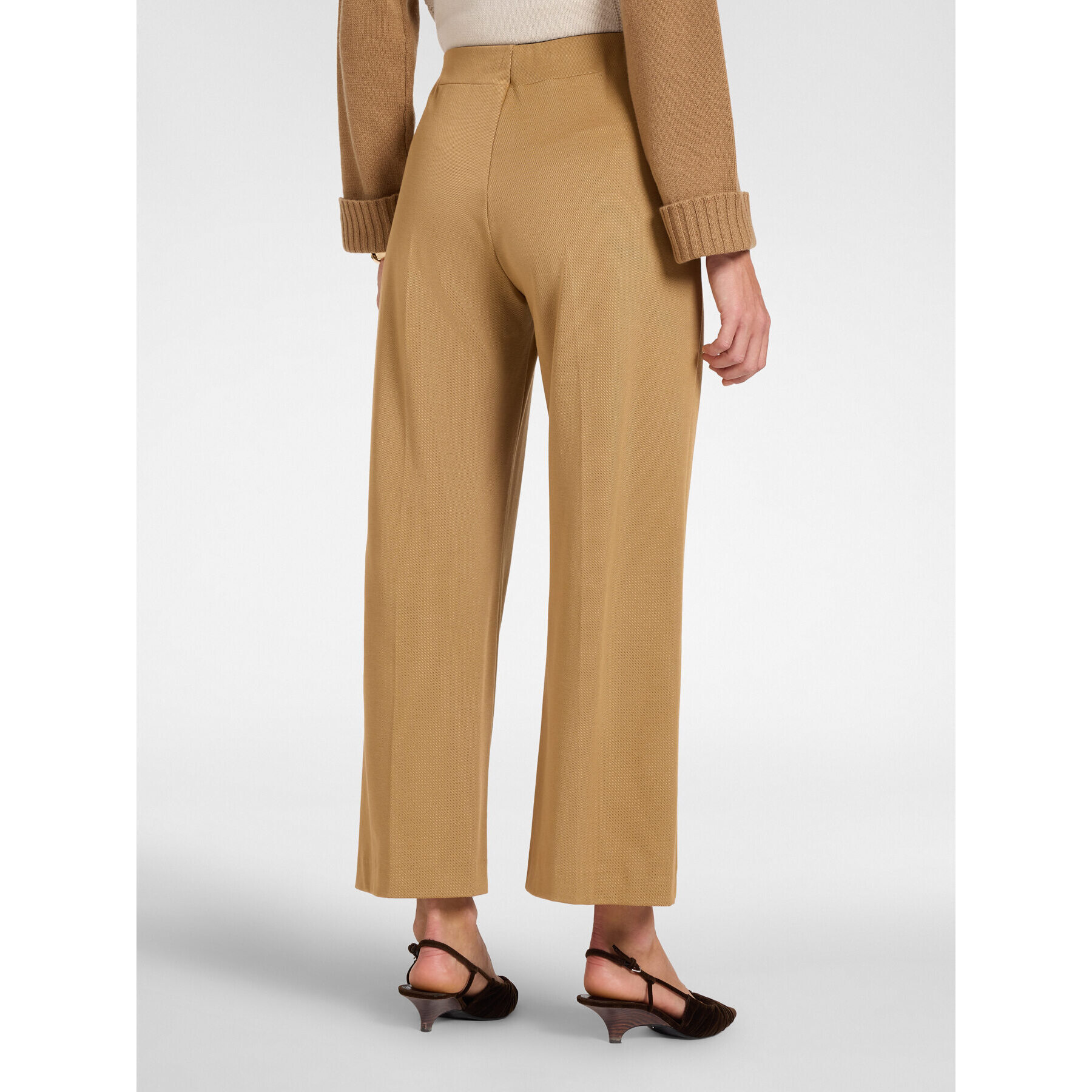 Elena Mirò - Pantalones de punto mezcla de viscosa - Beige