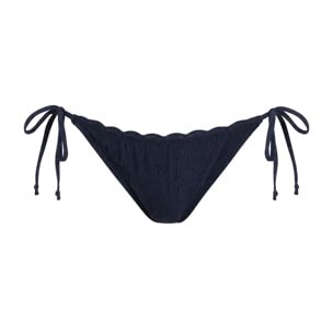 Braga de bikini con lazada ajustable y tejido perforado