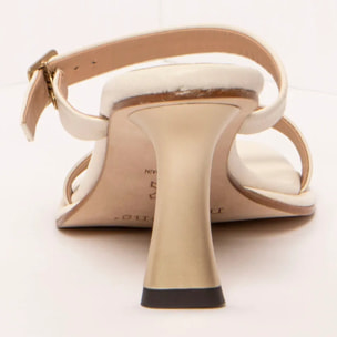 Sandalias con tacón S3194 NAPPA CREAM/ ALBANA color Cream