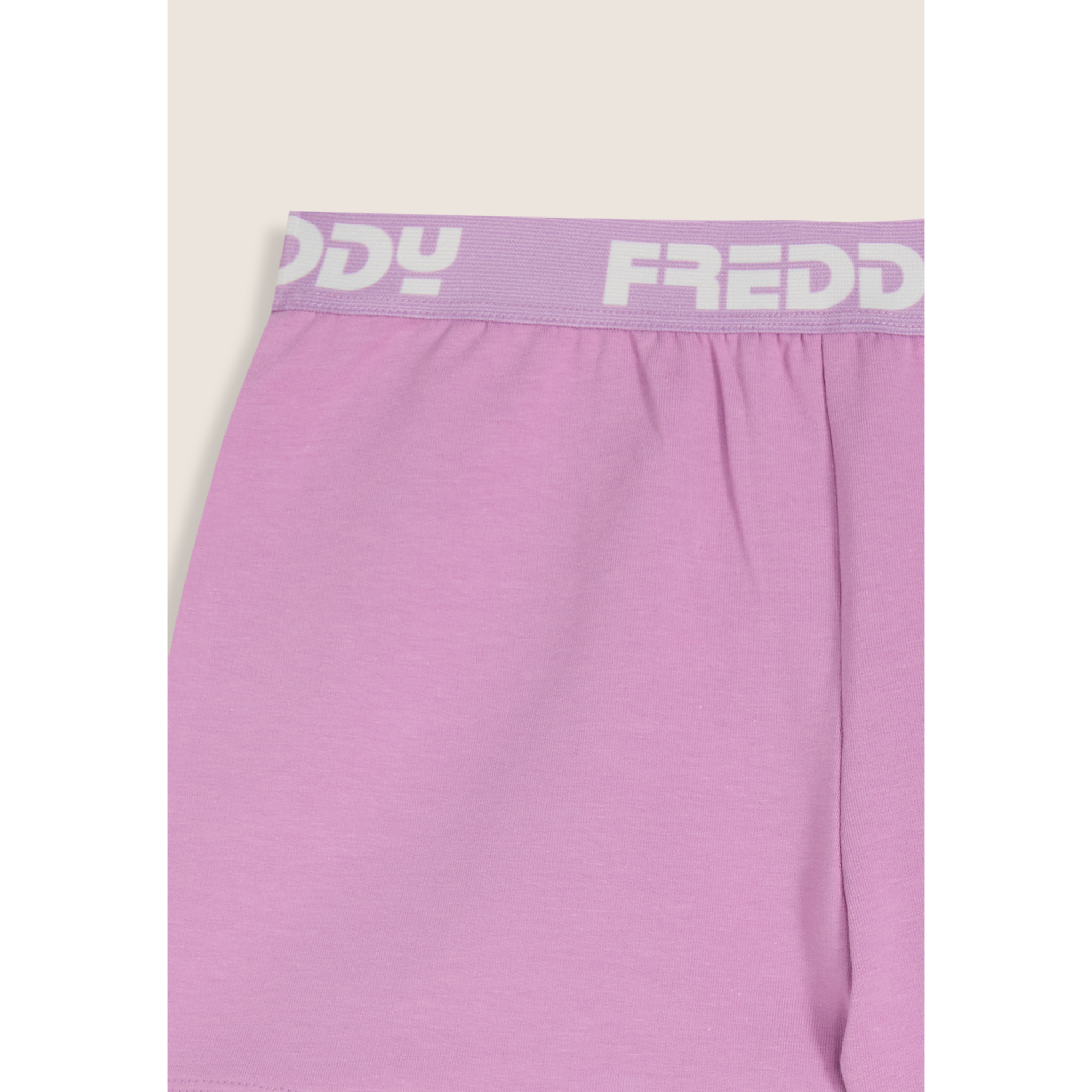 Pantaloncini Bambina in Cotone Elasticizzato con Elastico Jacquard