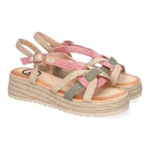Sandalias de Plataforma de Yute para Mujer, Comodas y Elegantes, Diseño Moderno