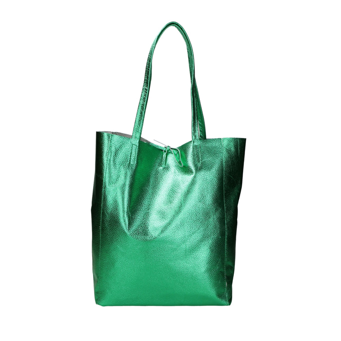 Borsa Shopper da donna In Vera pelle Made in Italy 40x36x11 cm