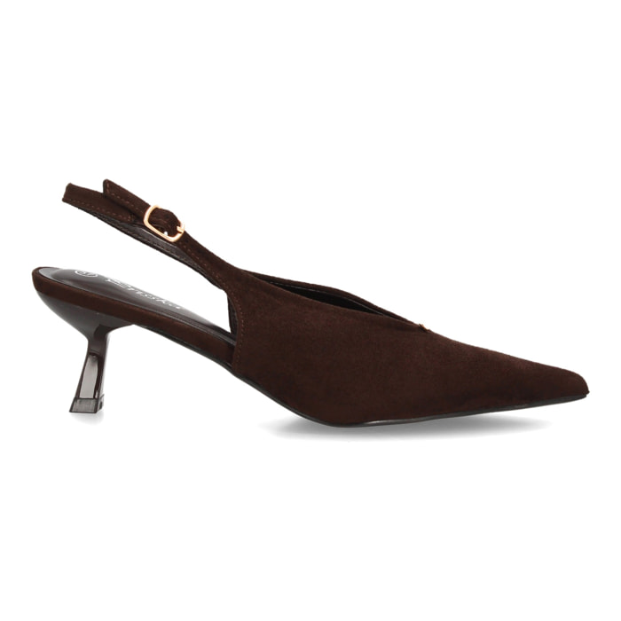 Zapatos slingback elegantes de tacón fino para mujer