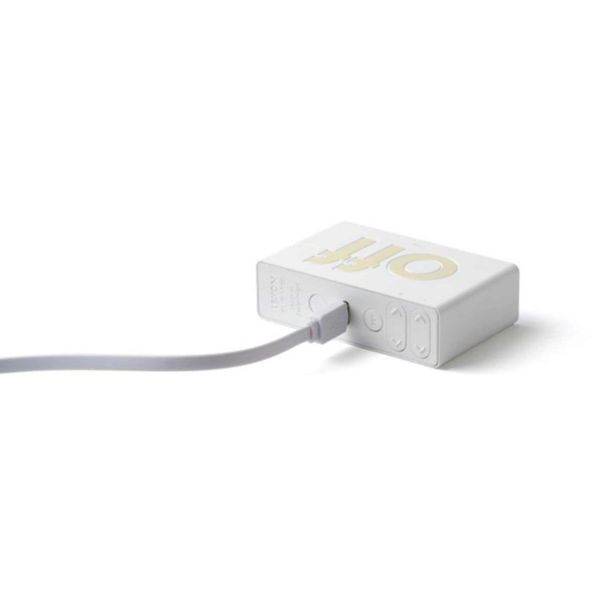Réveil LEXON Flip Mini de Voyage Rechargeable Blanc