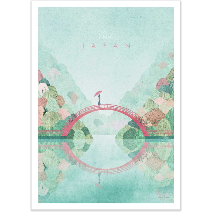 Affiche - Visit Japan Version 2 - Henry Rivers