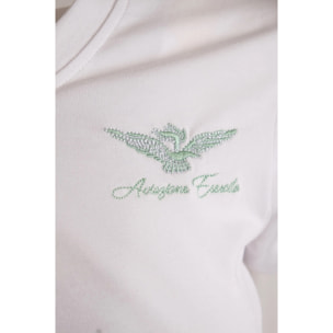 T-shirt Esercito a maniche corte bianca donna