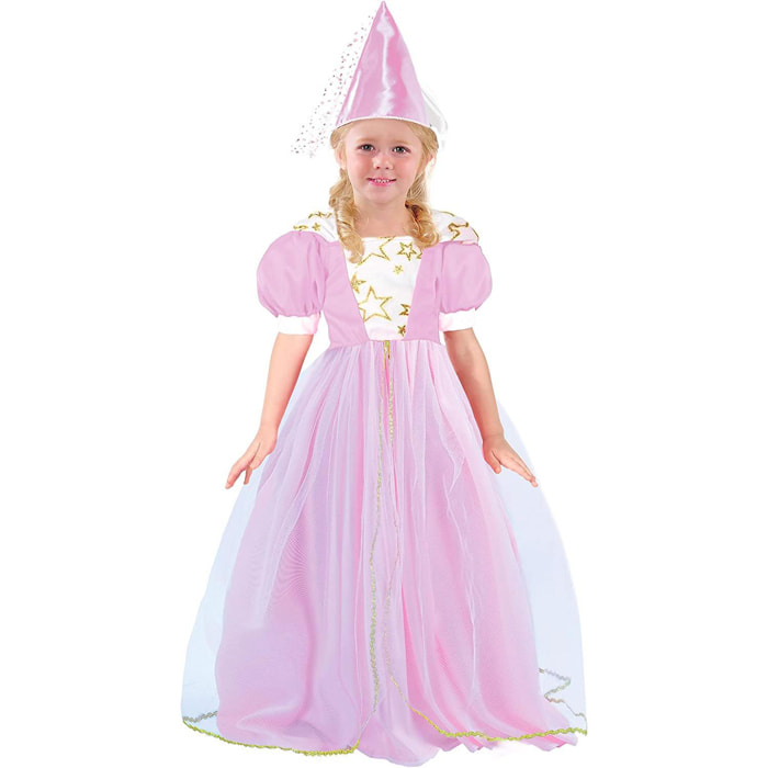 Fatina Costume con Cappellino Carnevale Travestimento Rosa Ciao Bambina