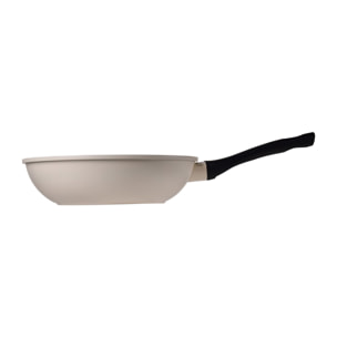 Wok ø28x7,6cm en aluminio forjado de color blanco, apta para inducción y antiadherente expert nerja san ignacio