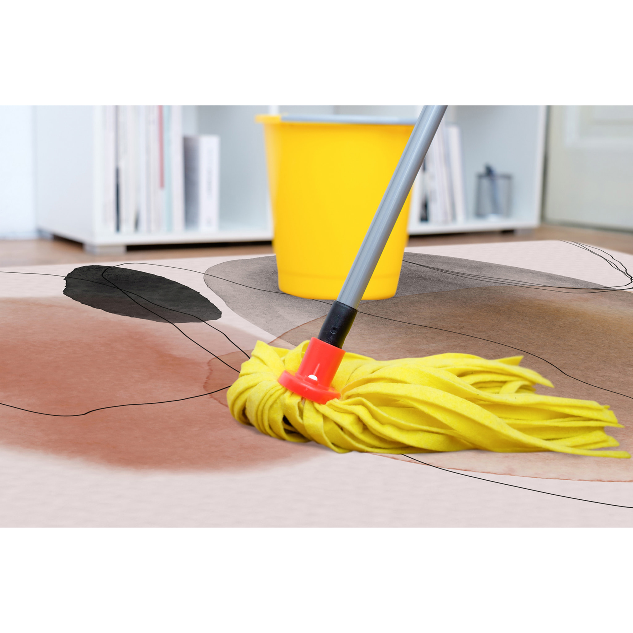 Alfombra de vinilo CERAMIKO, Zenya, diseño moderno 133x200 cm