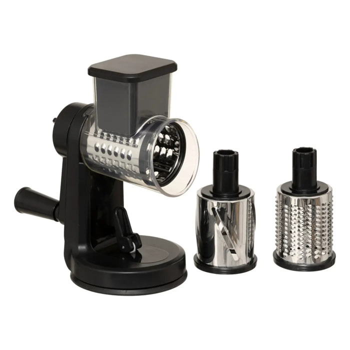 Râpe manivelle 3 lames Silver Pro noire
