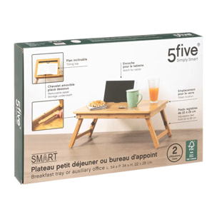 Plateau avec pieds 54x34cm bambou