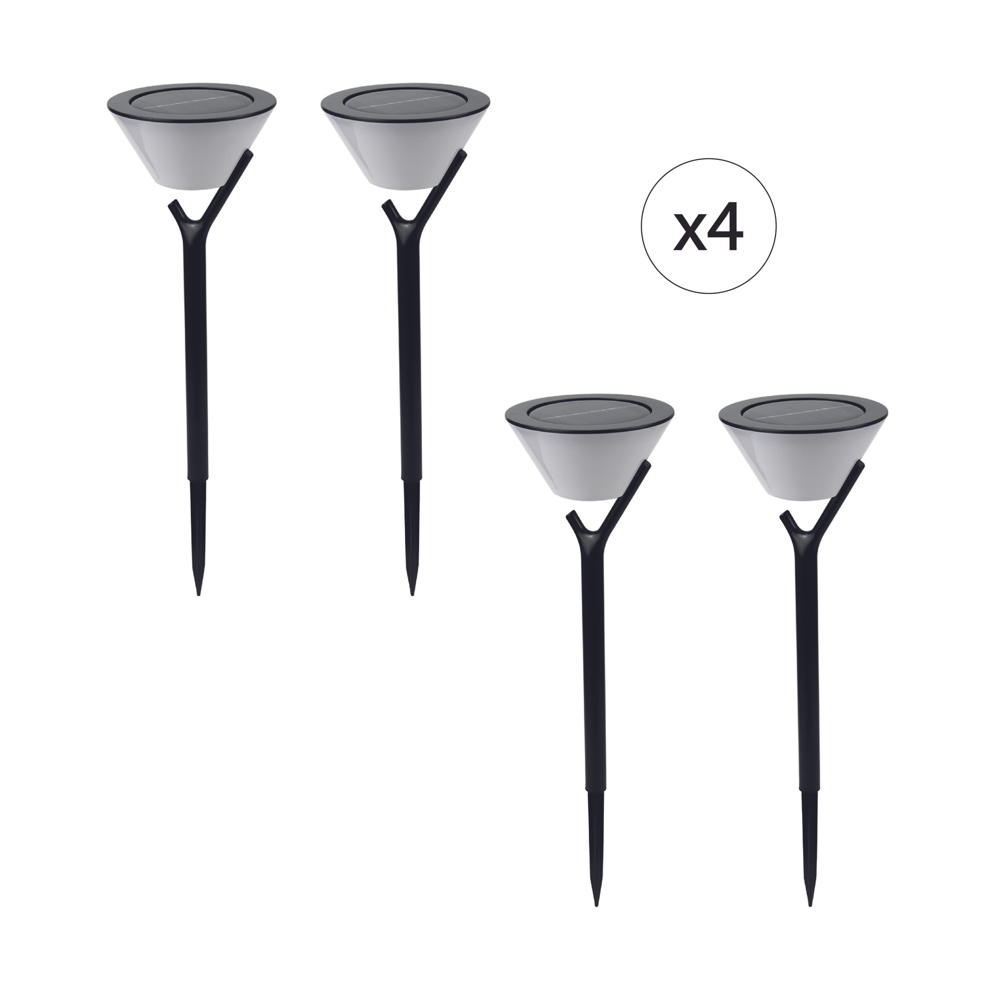 EZIlight® Solar peaky cup - Pack de 4 lampes